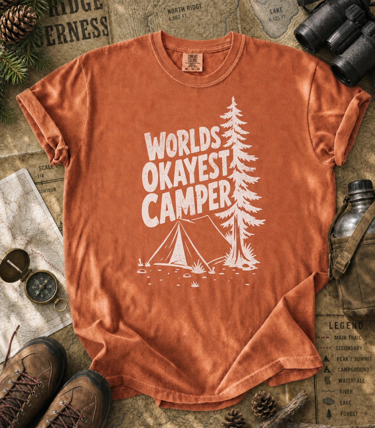 World's Okayest Camper Tee