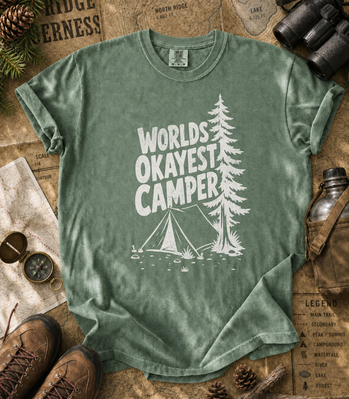 World's Okayest Camper Tee