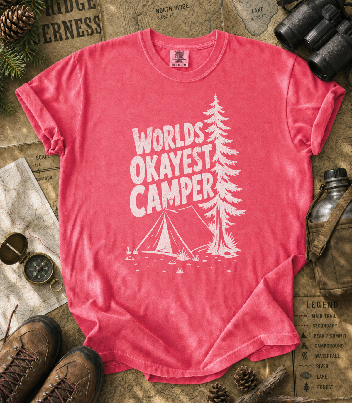 World's Okayest Camper Tee