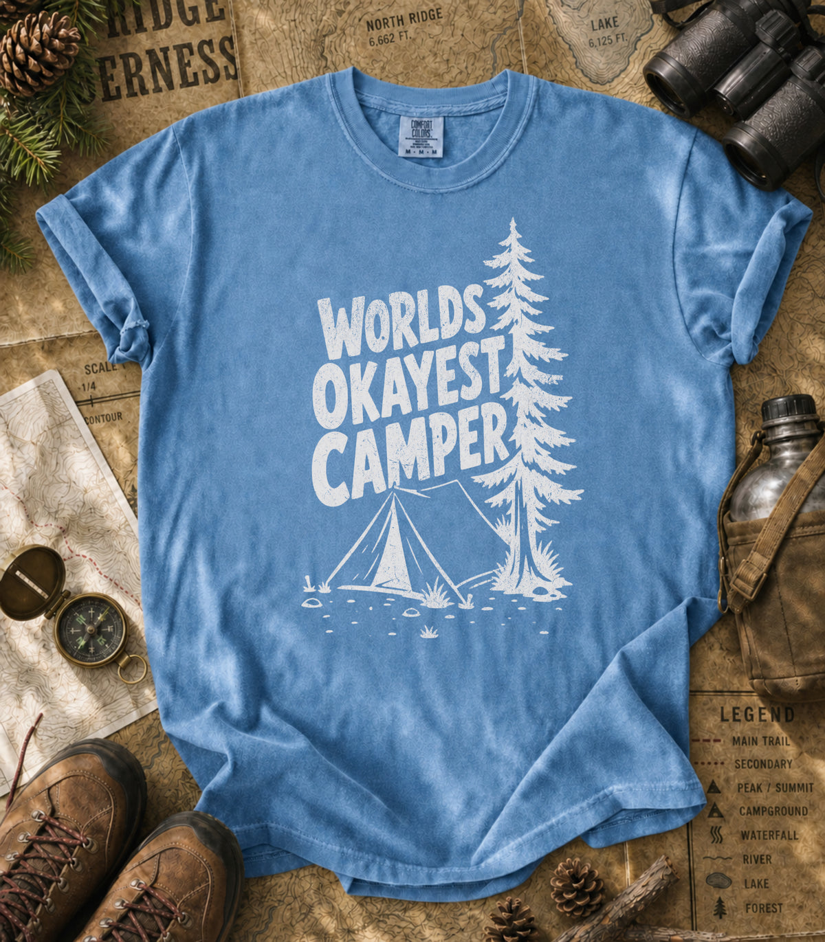 World's Okayest Camper Tee