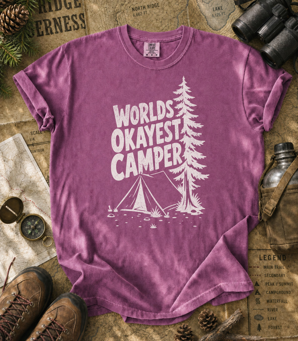 World's Okayest Camper Tee