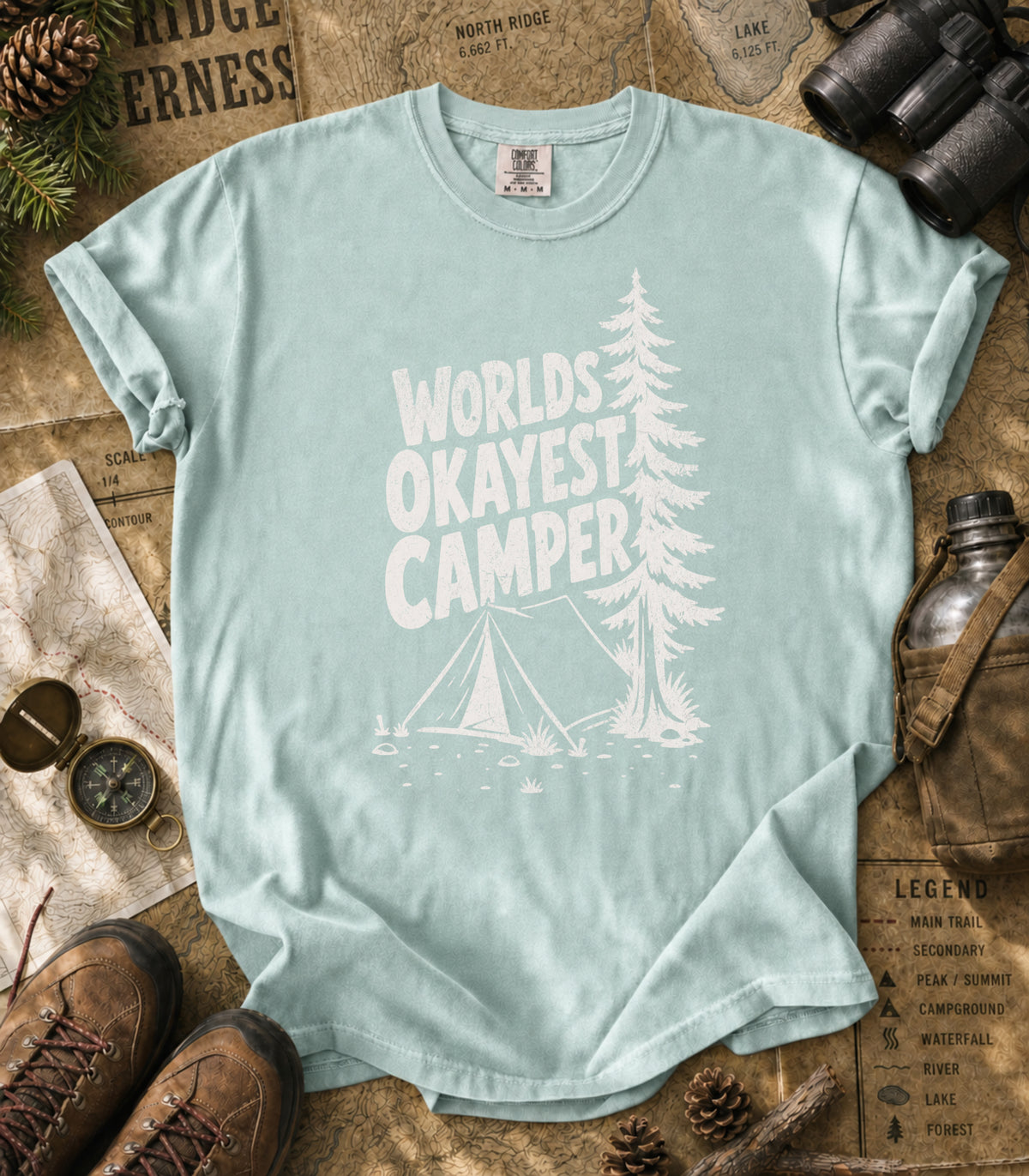 World's Okayest Camper Tee