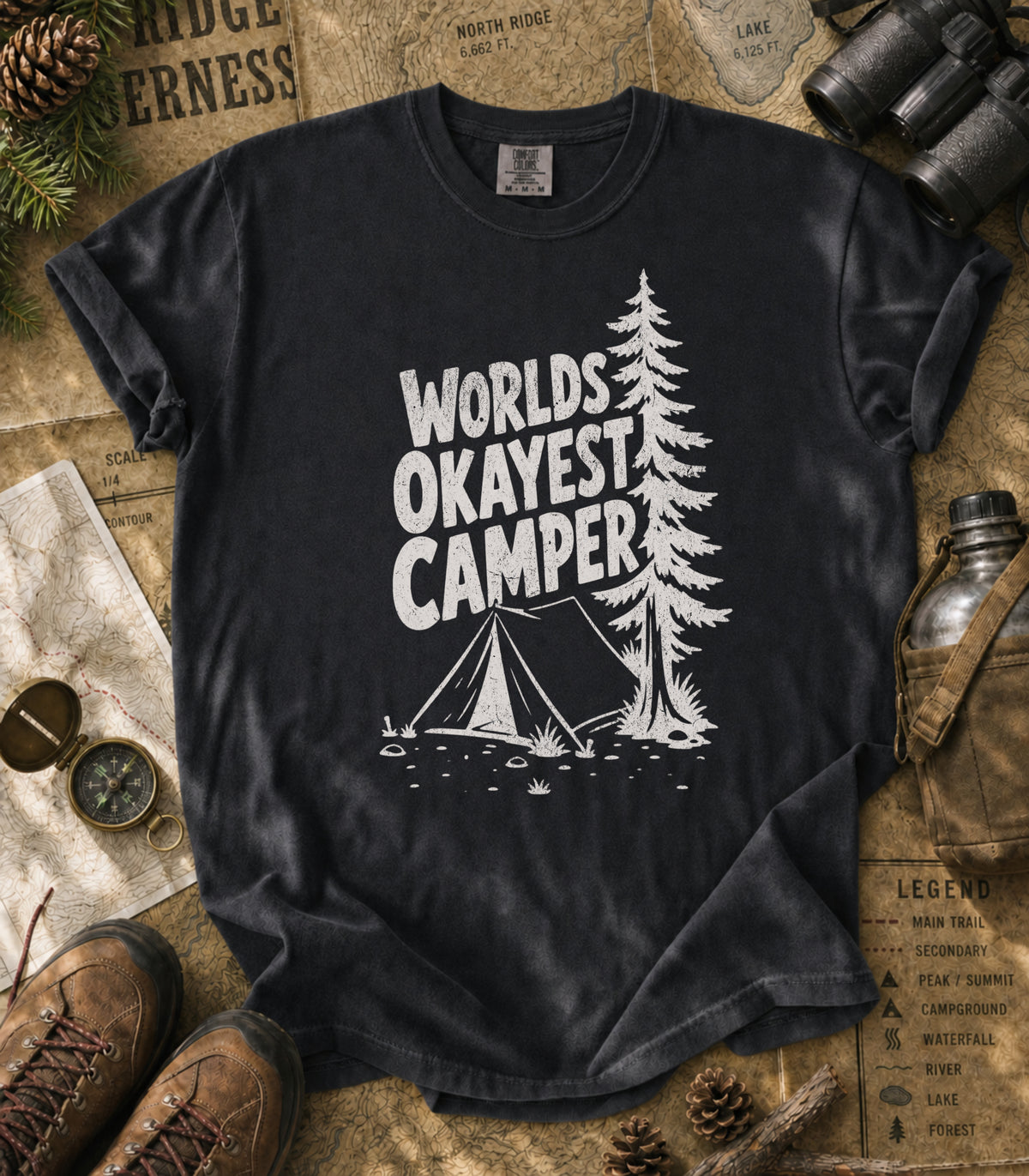 World's Okayest Camper Tee