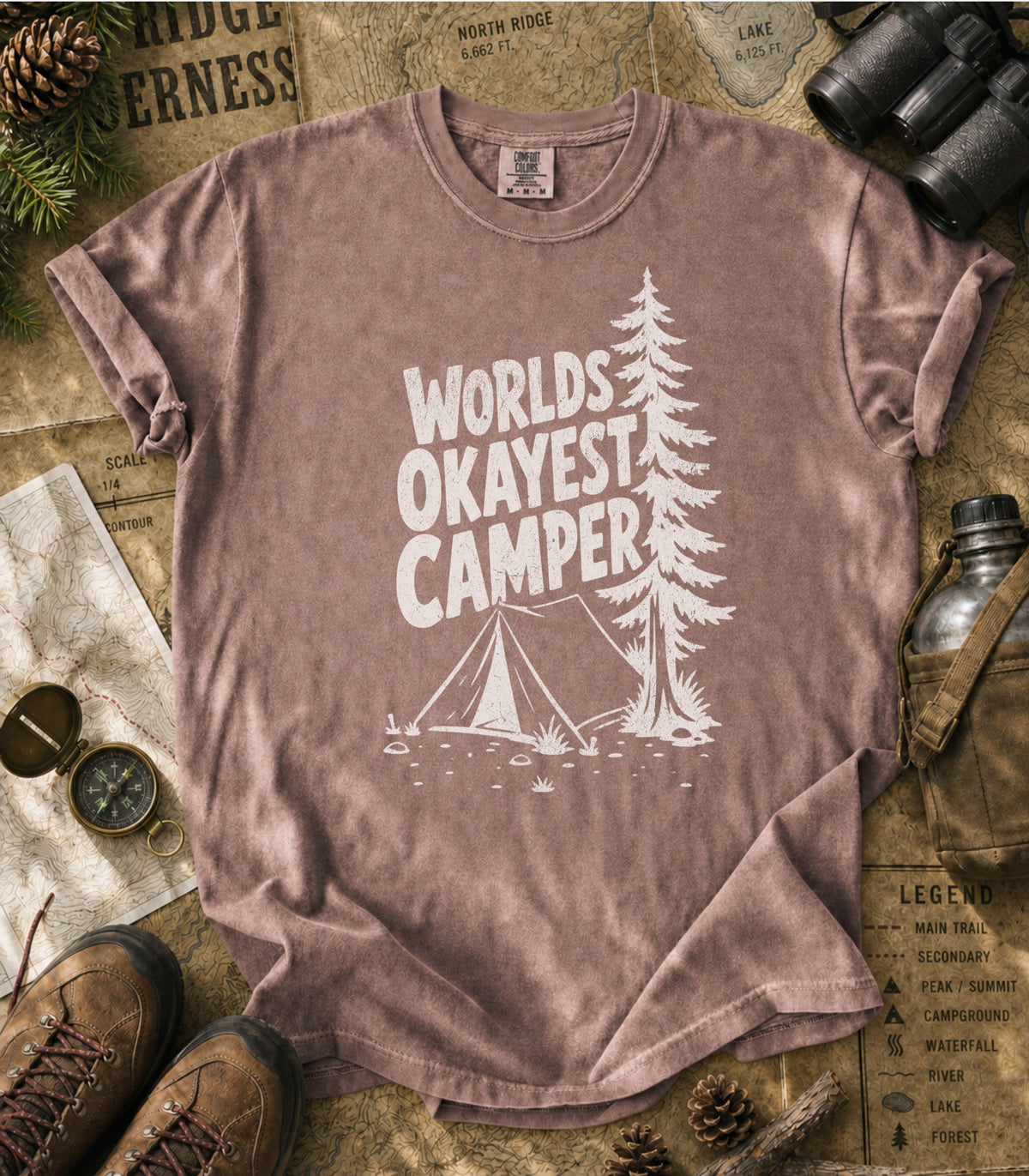 World's Okayest Camper Tee