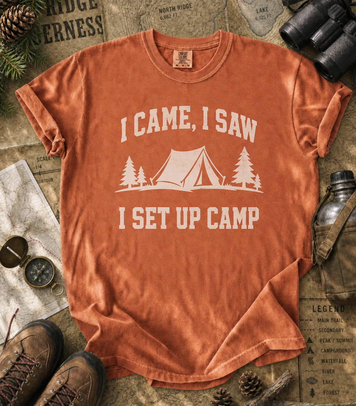 I Came, I Saw, I Set Up Camp Tee