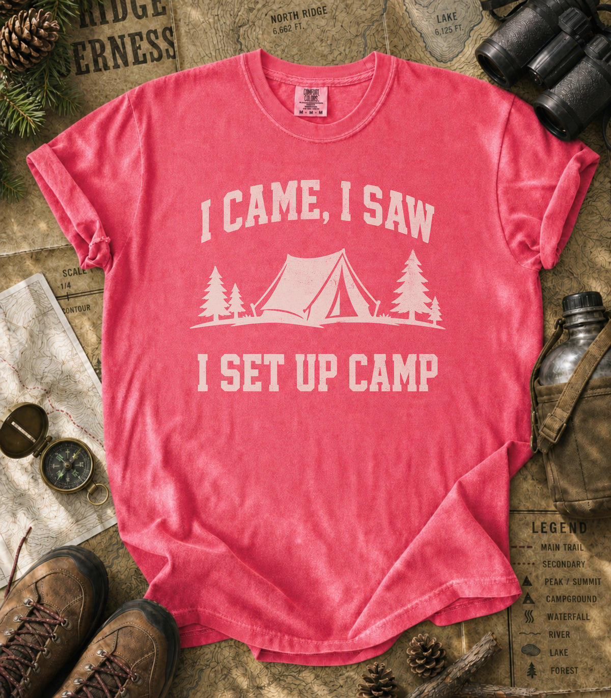 I Came, I Saw, I Set Up Camp Tee
