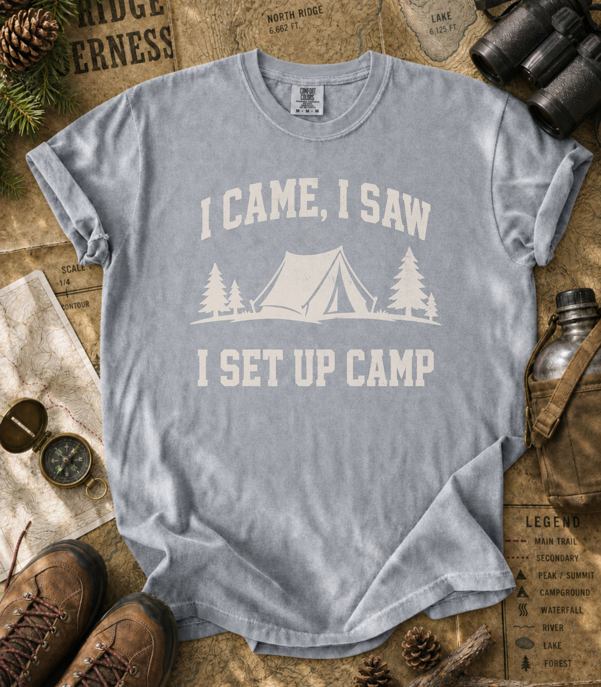 I Came, I Saw, I Set Up Camp Tee
