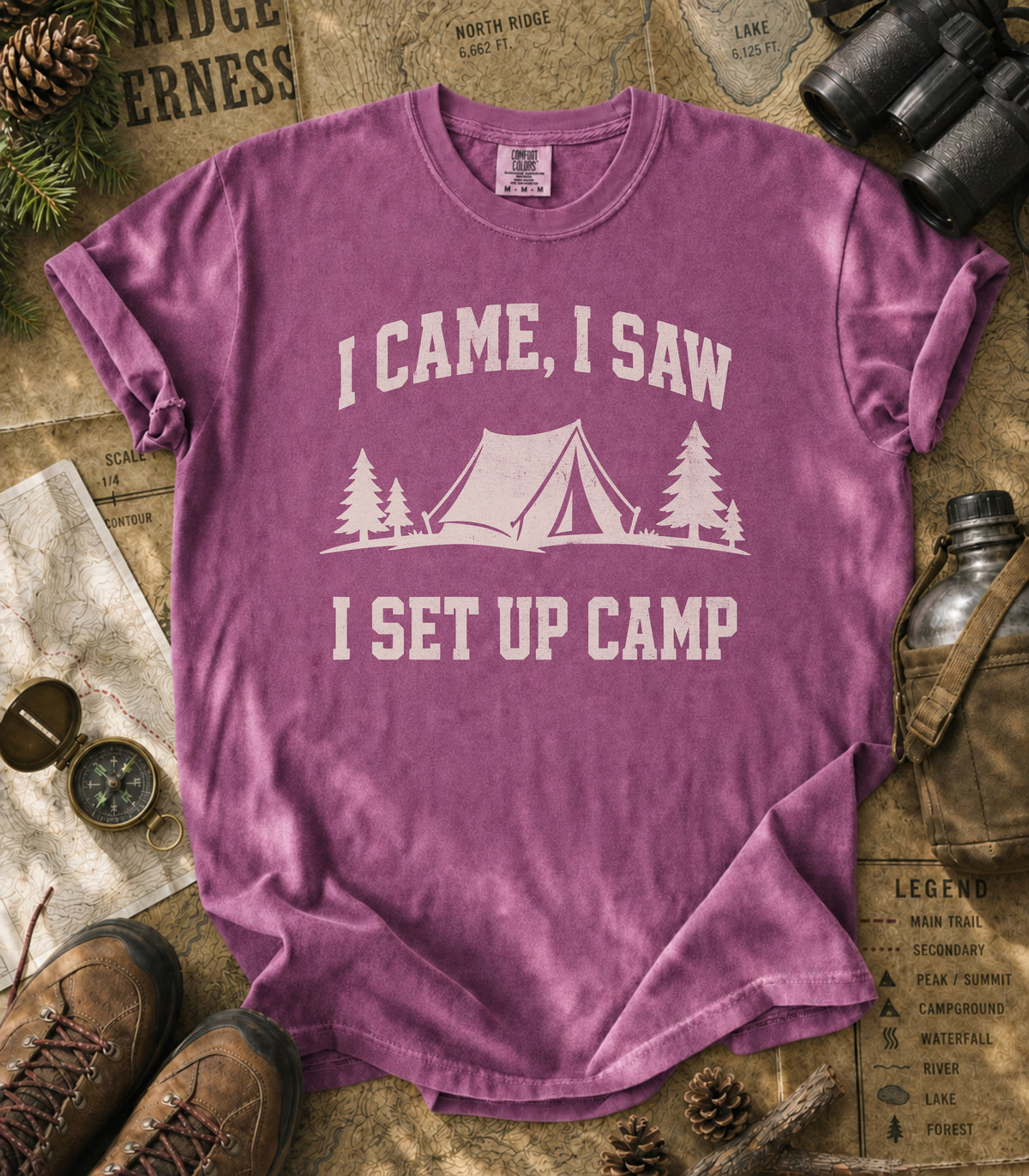 I Came, I Saw, I Set Up Camp Tee