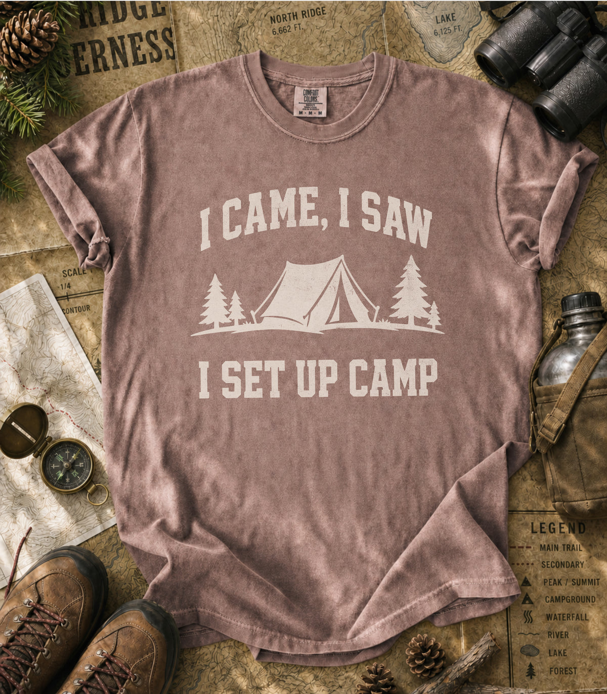 I Came, I Saw, I Set Up Camp Tee
