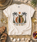 Faux Patch Pumpkin & Palms Tee