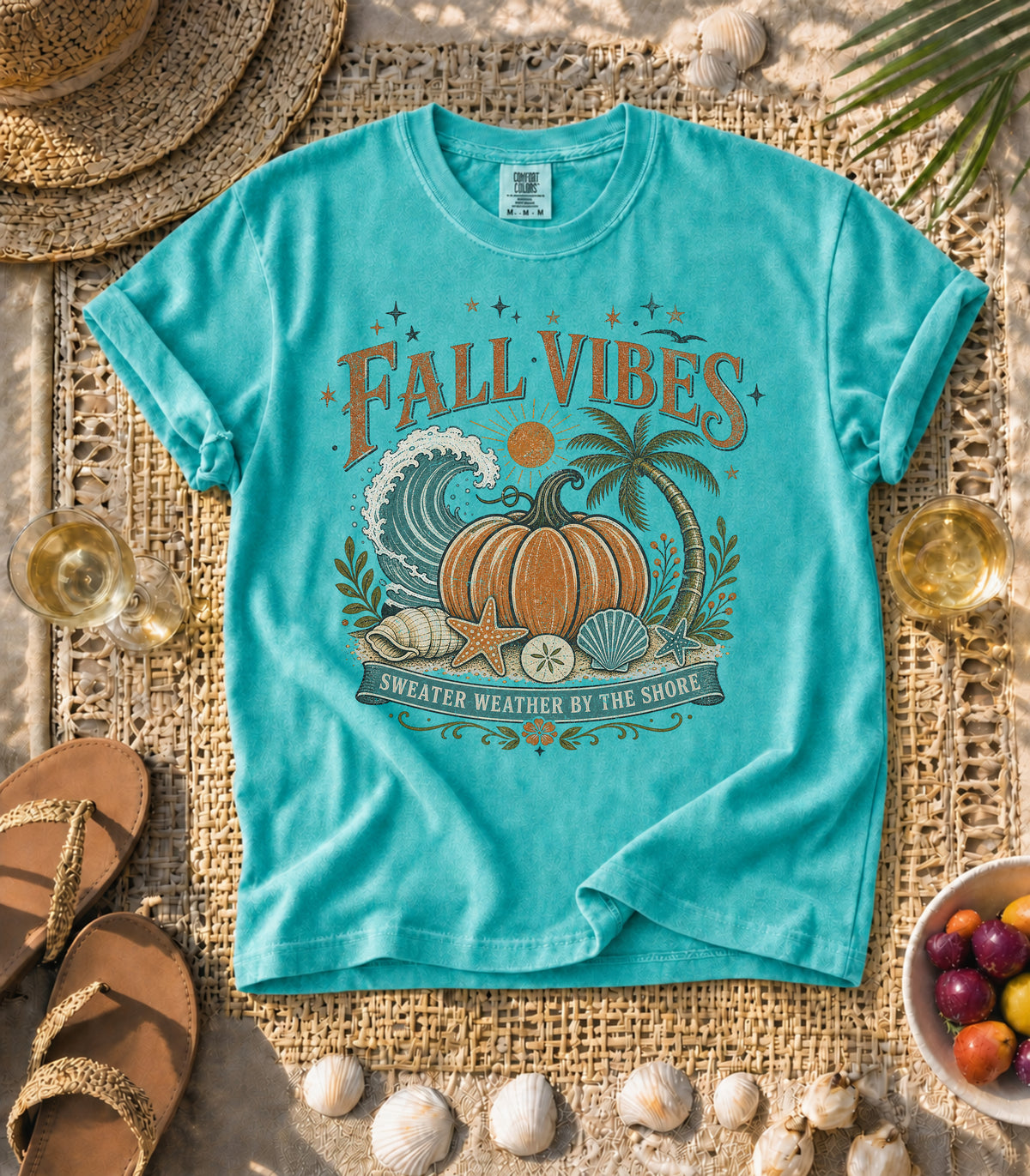 Fall Vibes by the Shore Tee