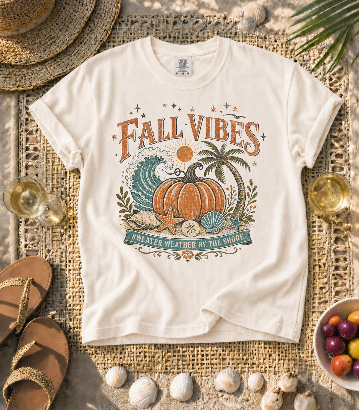 Fall Vibes by the Shore Tee