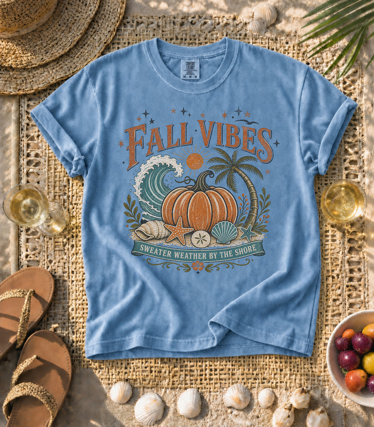 Fall Vibes by the Shore Tee