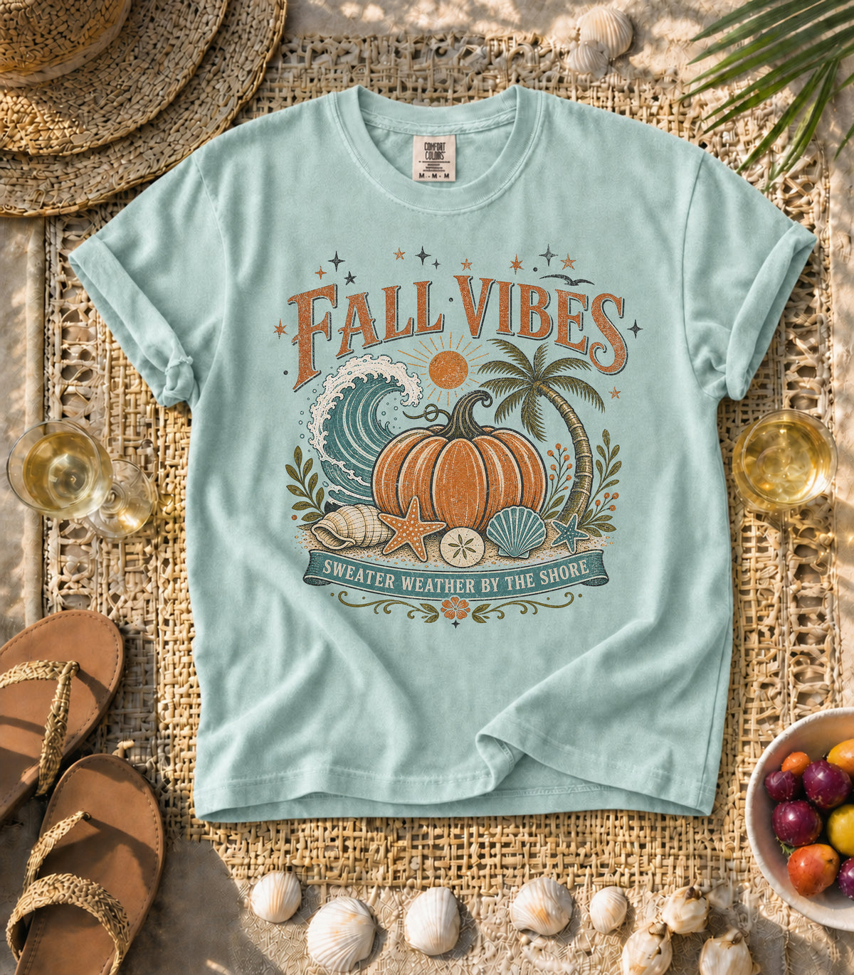 Fall Vibes by the Shore Tee