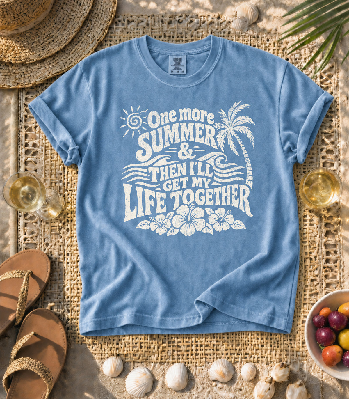 One More Summer Hibiscus Tee