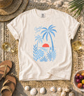 Coastal Soul Sunset in Blue Tee