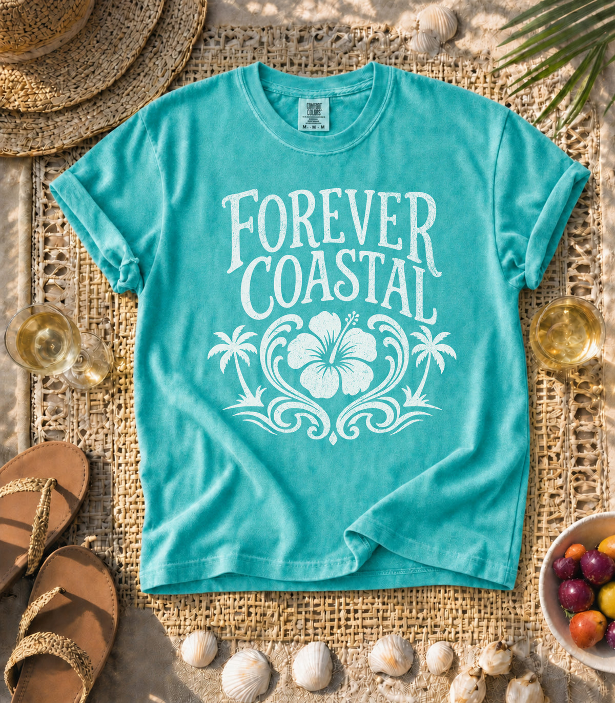 Forever Coastal Hibiscus Tee