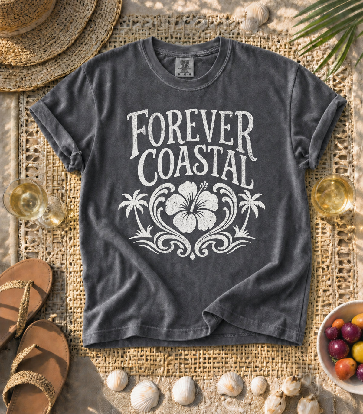 Forever Coastal Hibiscus Tee