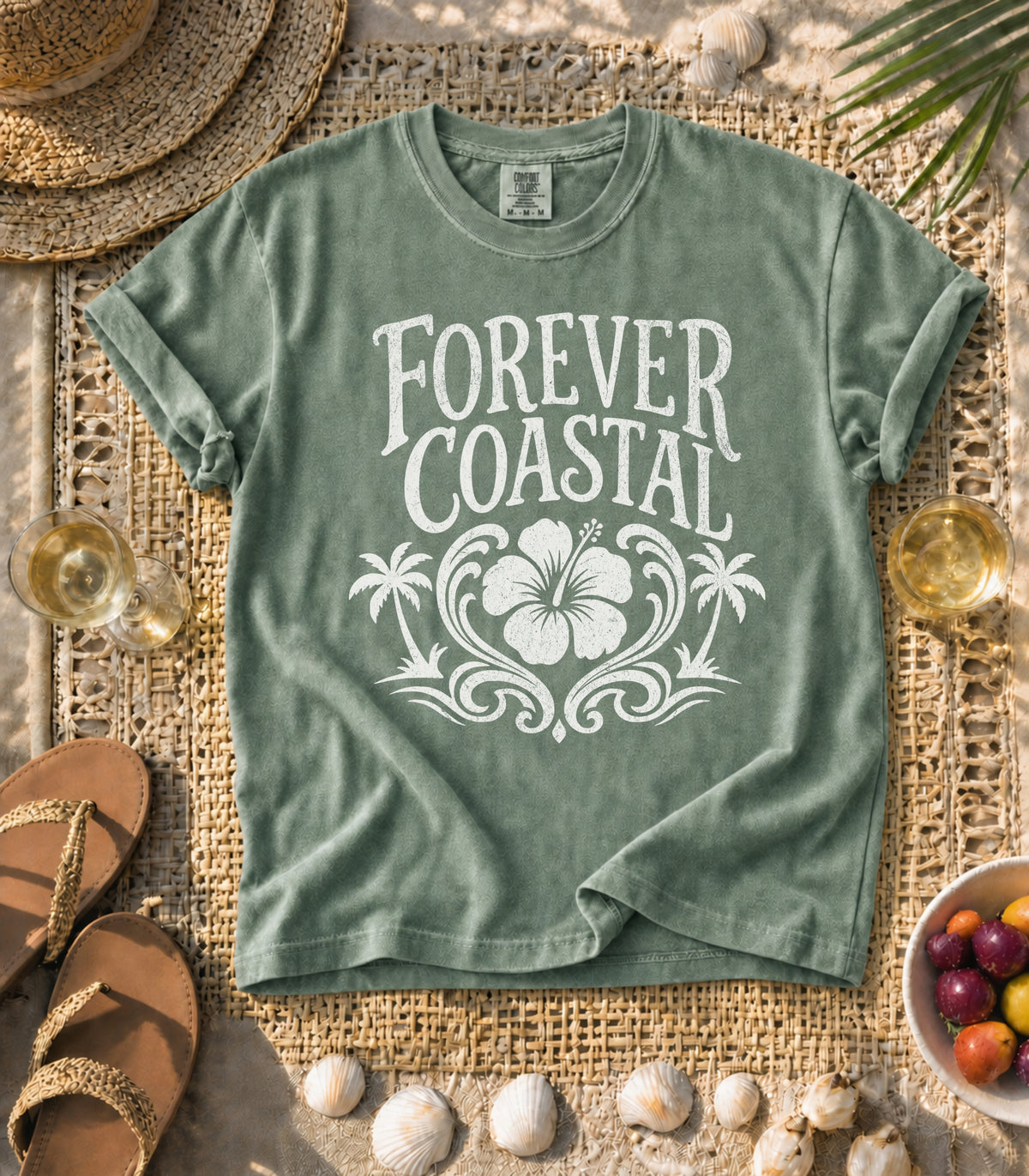 Forever Coastal Hibiscus Tee