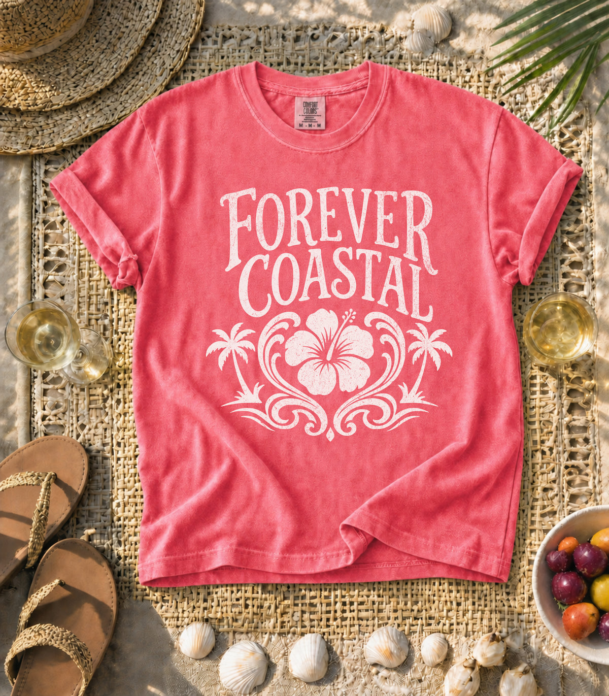 Forever Coastal Hibiscus Tee