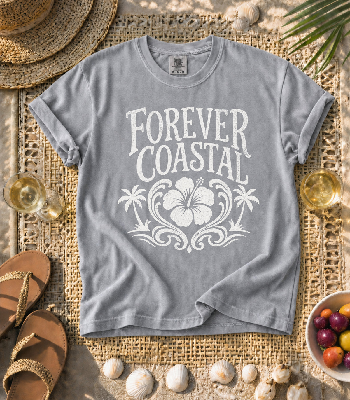 Forever Coastal Hibiscus Tee