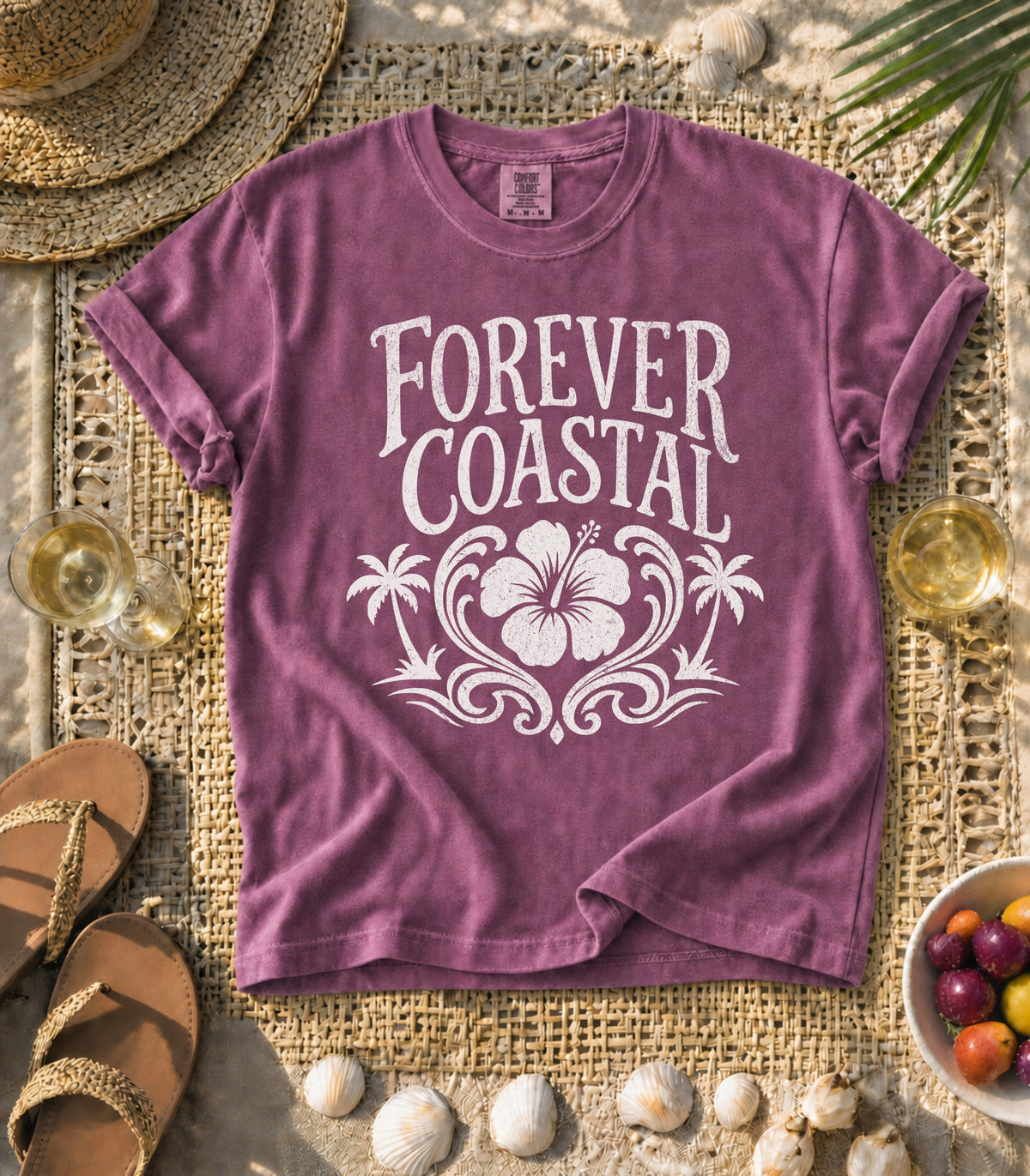 Forever Coastal Hibiscus Tee