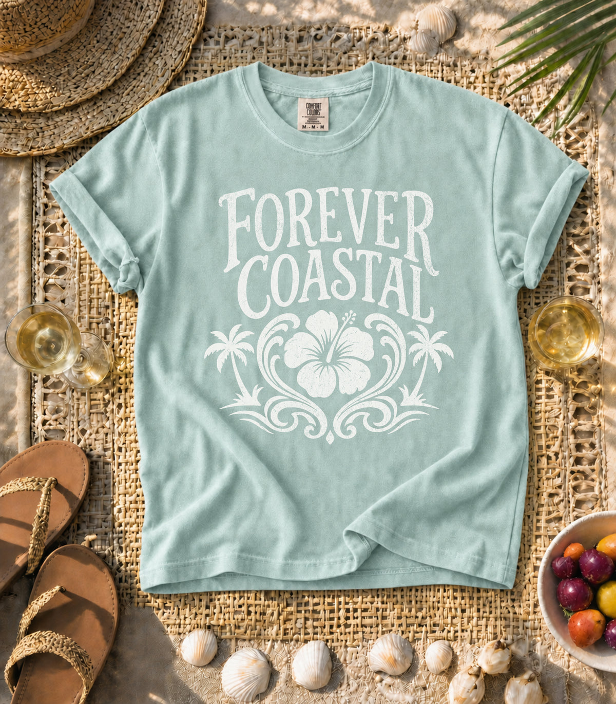 Forever Coastal Hibiscus Tee