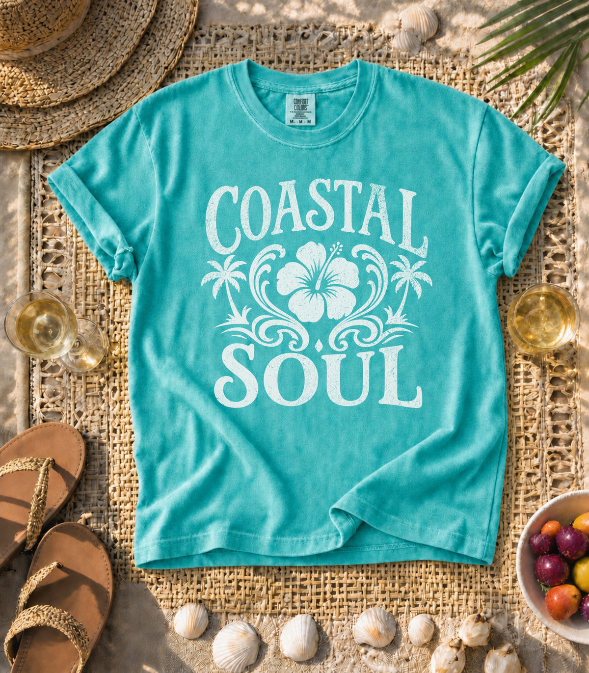 Coastal Soul Hibiscus Tee