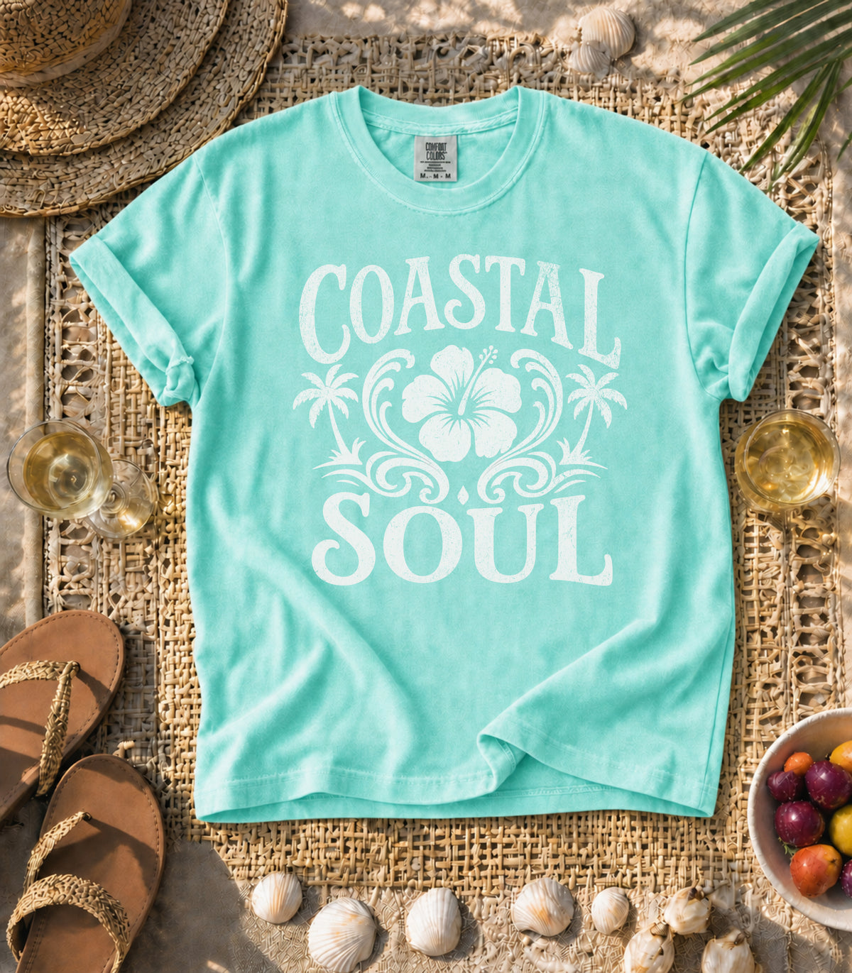 Coastal Soul Hibiscus Tee