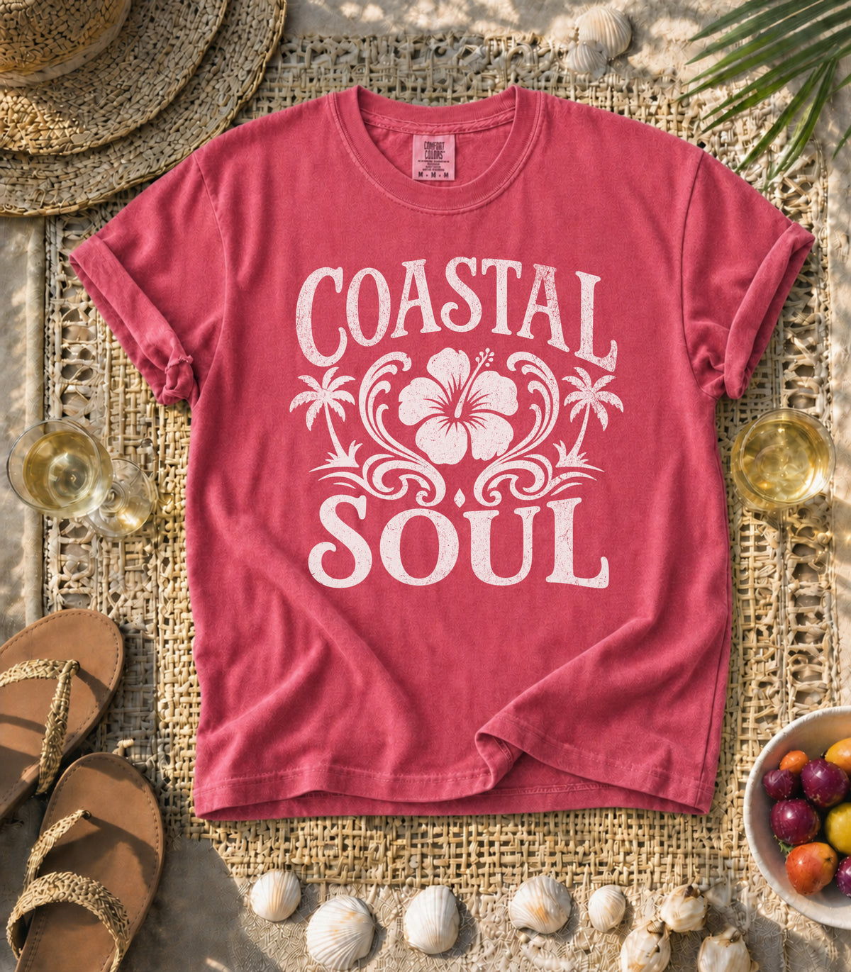 Coastal Soul Hibiscus Tee