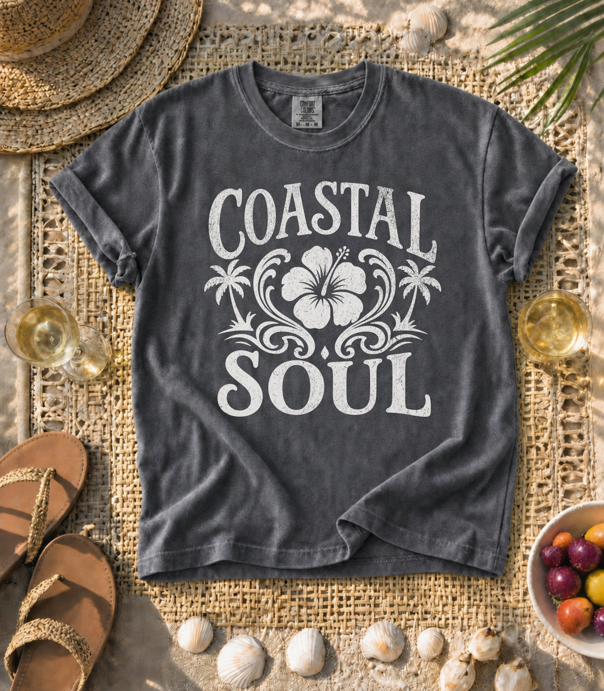 Coastal Soul Hibiscus Tee