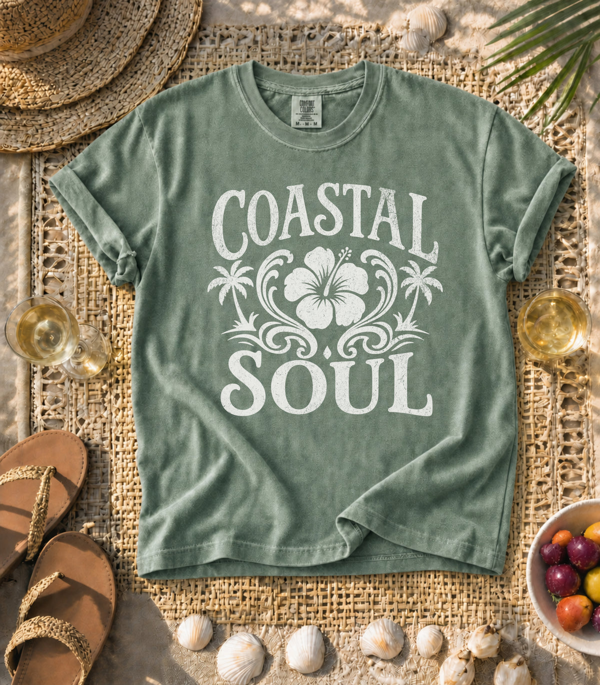 Coastal Soul Hibiscus Tee