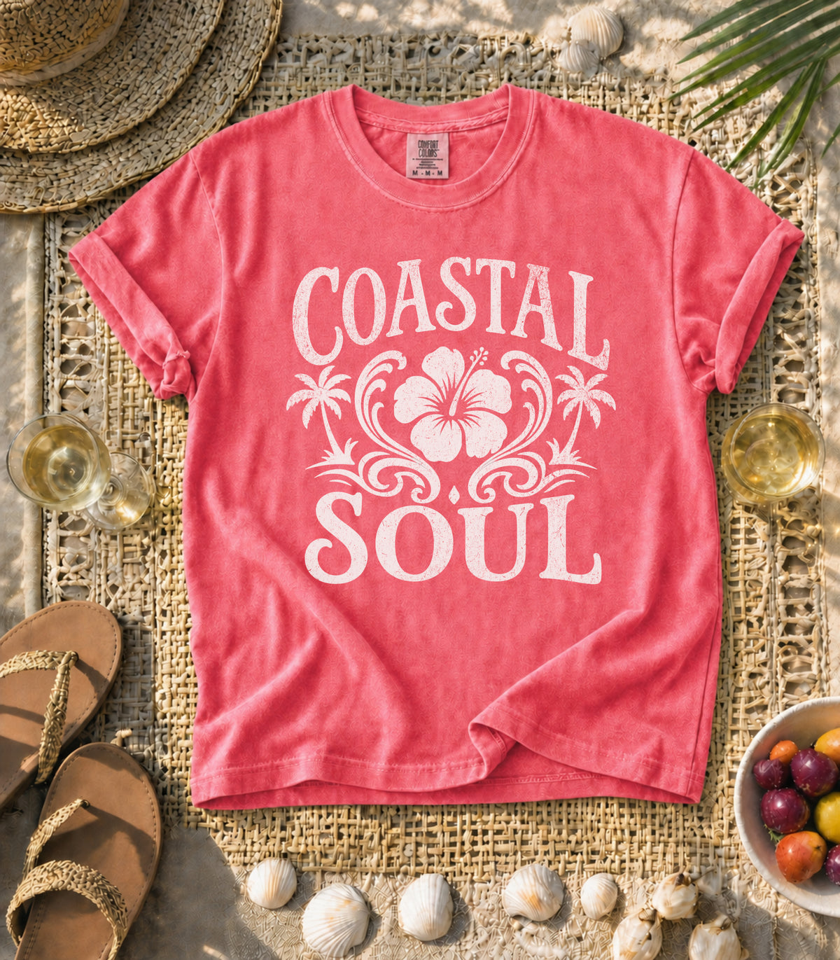Coastal Soul Hibiscus Tee