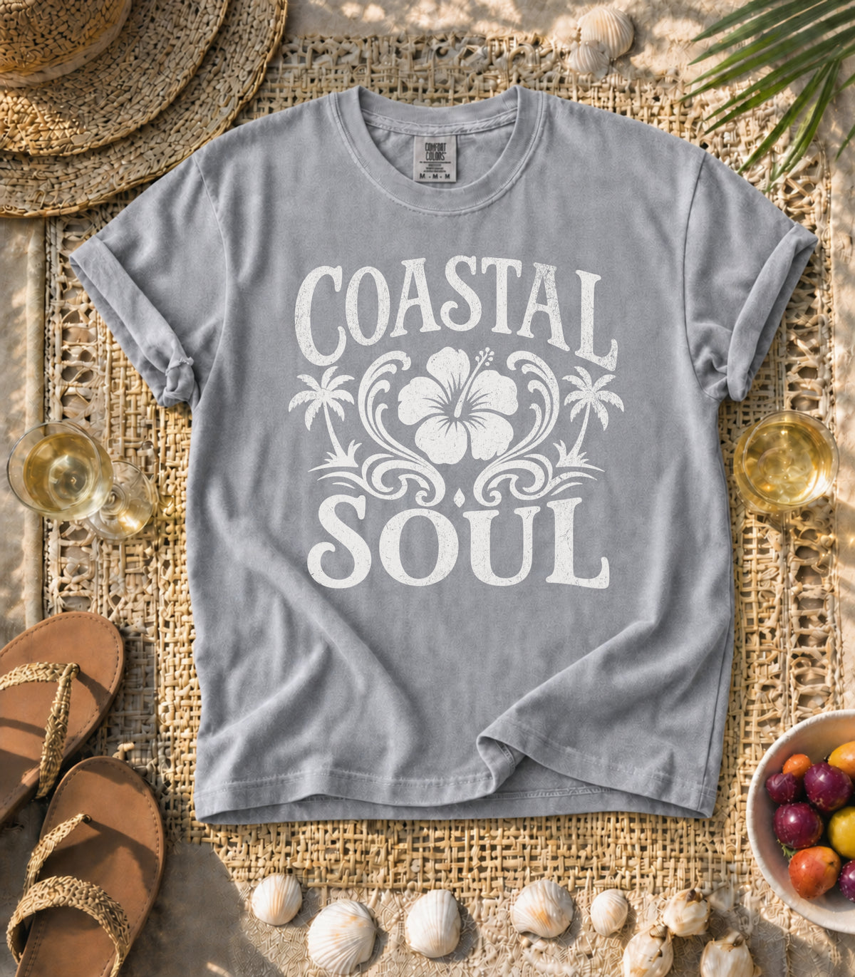 Coastal Soul Hibiscus Tee