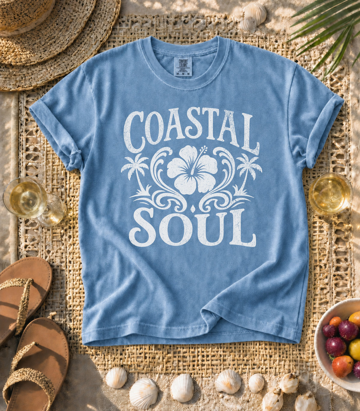 Coastal Soul Hibiscus Tee
