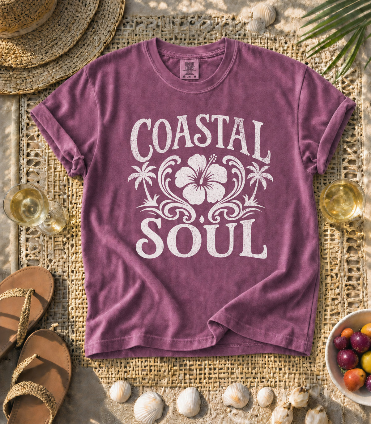 Coastal Soul Hibiscus Tee