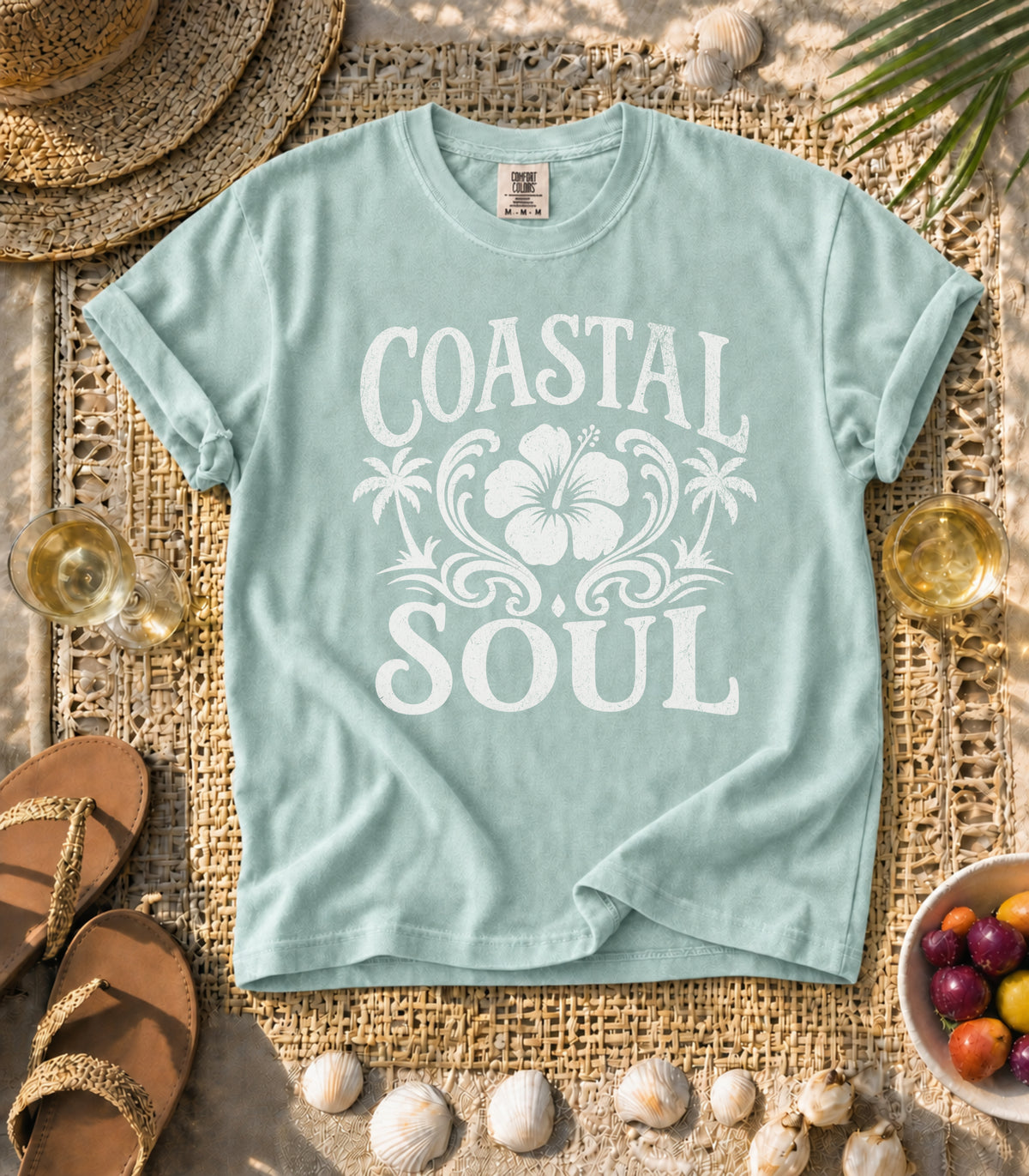 Coastal Soul Hibiscus Tee