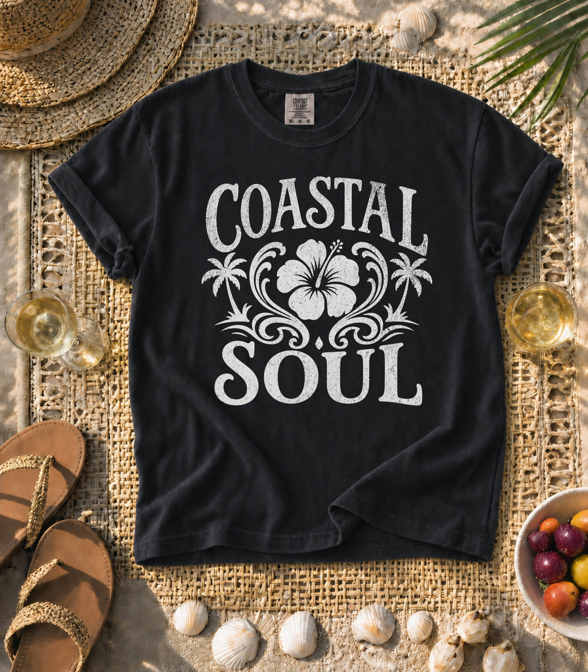 Coastal Soul Hibiscus Tee