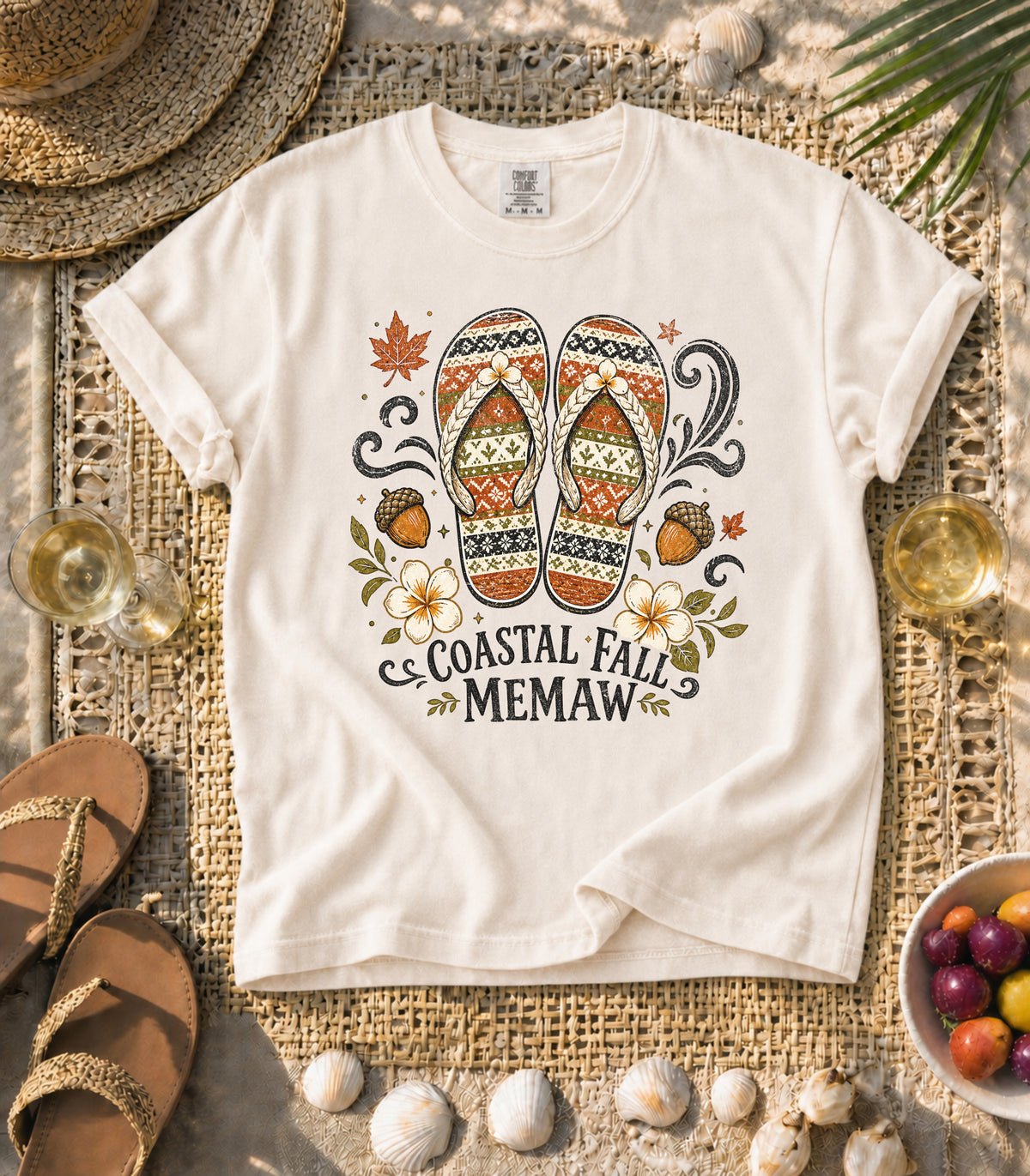 Coastal Fall MeMaw Tee